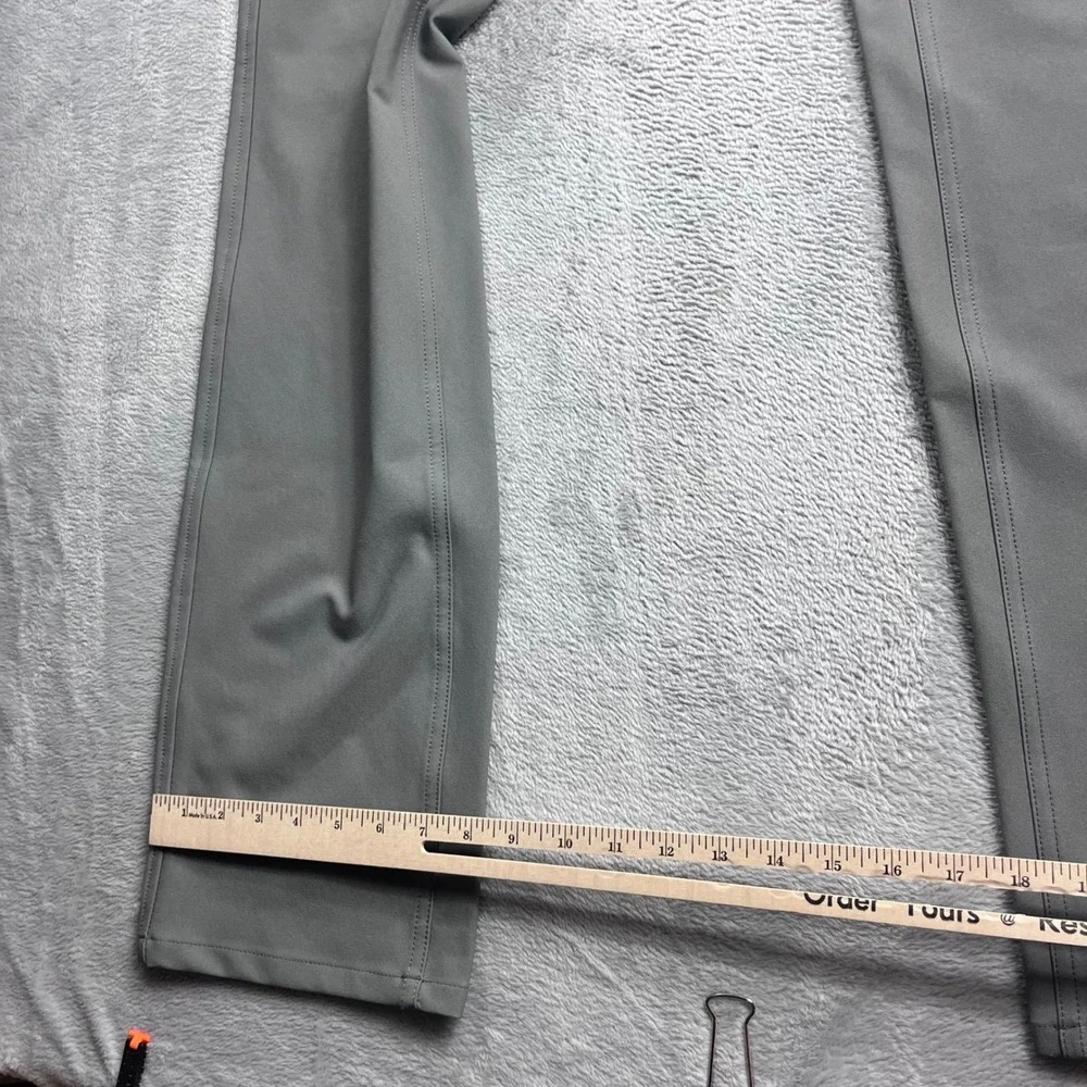 FootJoy Mens Athletic Fit Golf Pants Gray‎ 5-Pocket Stretch W35 L34